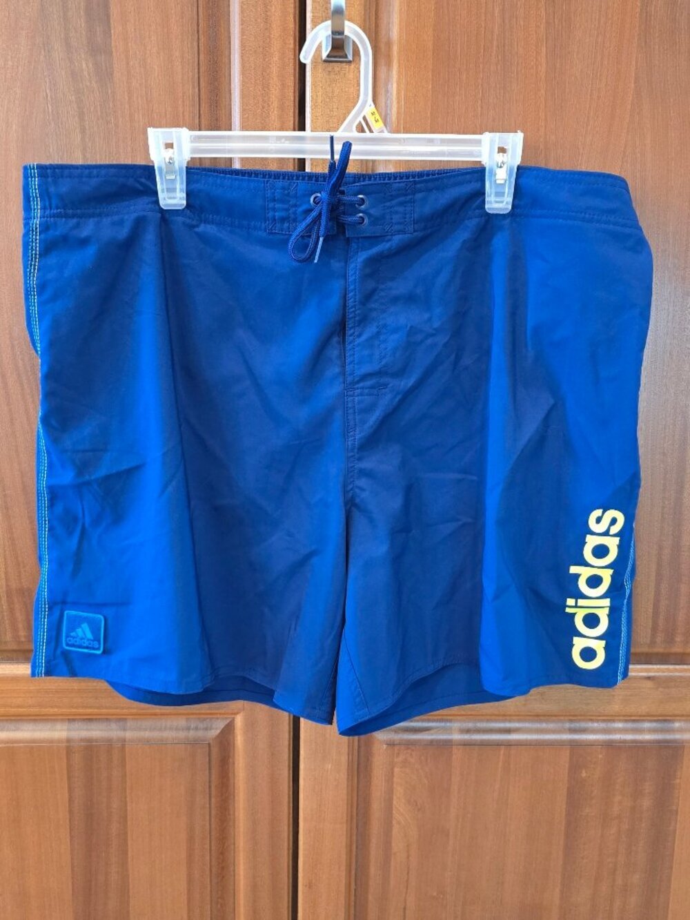 adidas blue athletic bathing shorts  men size XL
